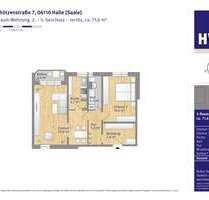 Wohnung zum Mieten in Halle 608,00 € 71.56 m²