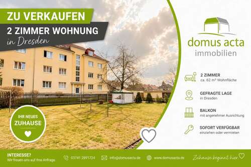Foto - Wohnung zum Kaufen in Dresden 189.000,00 € 62 m²