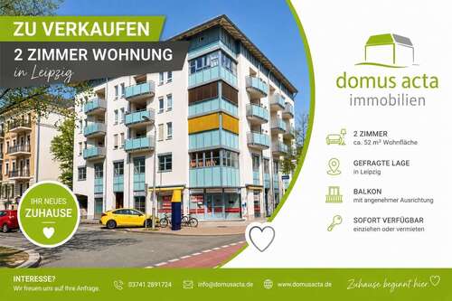 Foto - Wohnung zum Kaufen in Leipzig 179.000,00 € 52 m²