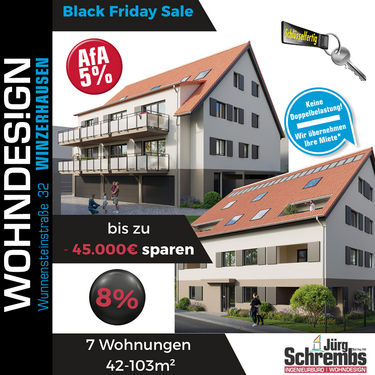 Foto - Wohnung zum Kaufen in Großbottwar 331.200,00 € 67.35 m²