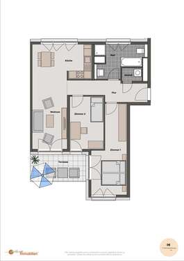Foto - Wohnung zum Mieten in Langen 1.240,00 € 83.98 m²