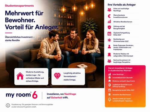 Foto - Wohnung zum Kaufen in Bayreuth 147.900,00 € 20.1 m²