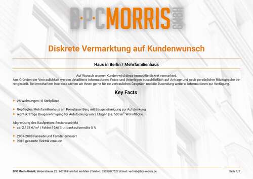 Foto - Haus zum Kaufen in Berlin 3.200.000,00 € 1251 m²