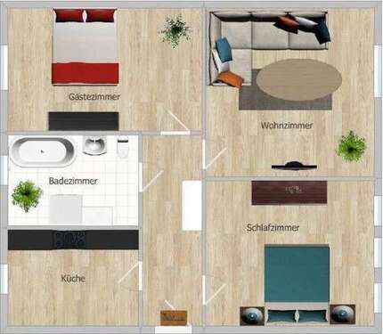 Foto - Wohnung zum Kaufen in Chemnitz 120.000,00 € 81 m²