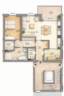 Foto - Wohnung zum Kaufen in Gifhorn 339.000,00 € 87.06 m²