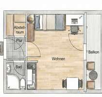 Wohnung zum Kaufen in Mannheim 120.000,00 € 27 m²
