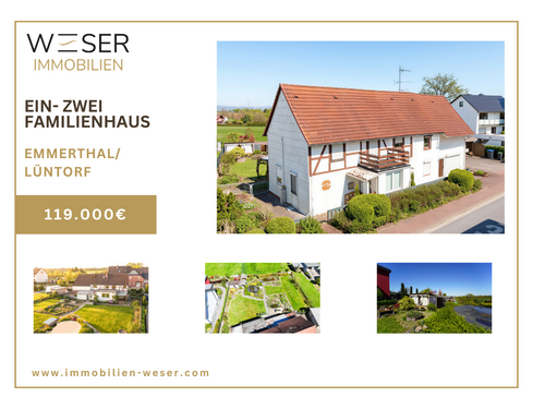 Foto - Haus zum Kaufen in Emmerthal 119.000,00 € 155.2 m²