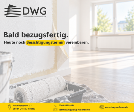 Foto - Wohnung zum Mieten in Dessau-Roßlau 475,00 € 61.08 m²