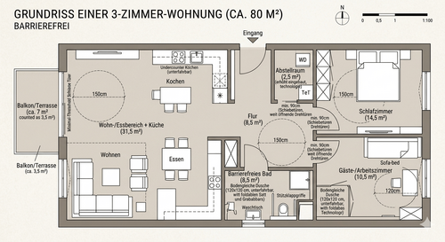 Foto - Wohnung zum Kaufen in Bielefeld 450.000,00 € 80 m²