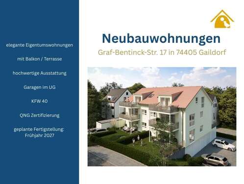 Foto - Wohnung zum Kaufen in Gaildorf 389.900,00 € 84.25 m²
