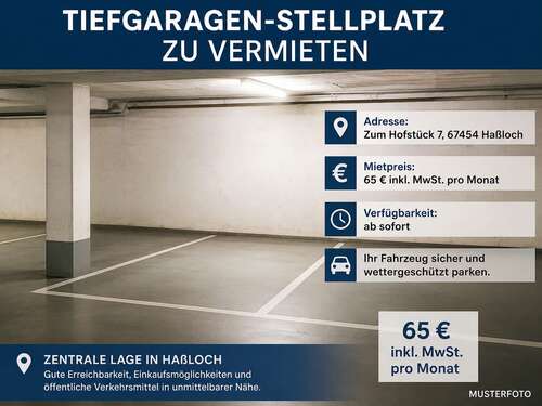 Foto - Garage zu vermieten in Haßloch 65,00 €