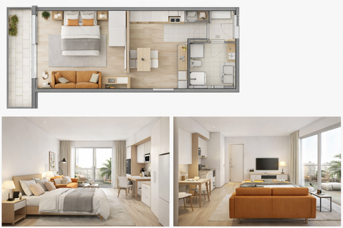 Foto - Wohnung zum Mieten in Darmstadt 780,00 € 28 m²