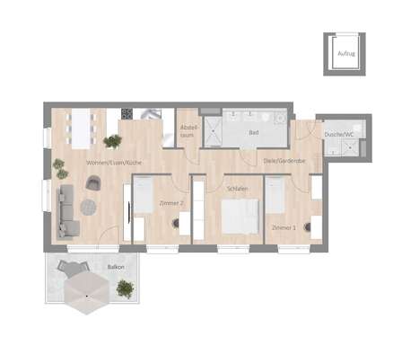 Foto - Wohnung zum Mieten in Besigheim 1.600,00 € 100.89 m²