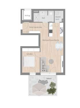 Foto - Wohnung zum Mieten in Besigheim 1.075,00 € 67.32 m²