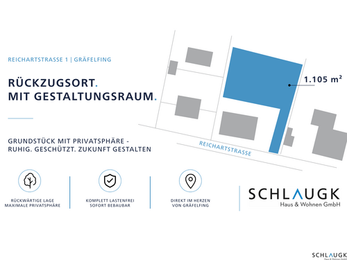 Foto - Grundstück zu verkaufen in Gräfelfing 2.950.000,00 € 1105 m²