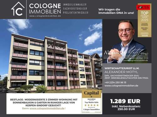 Foto - Wohnung zum Mieten in Kerpen 1.039,00 € 77 m²