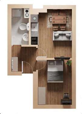Foto - Wohnung zum Mieten in Mönchengladbach 400,00 € 40 m²