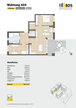 Foto - Wohnung zum Kaufen in Friedrichshafen 495.000,00 € 92.11 m²