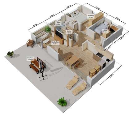 Foto - Wohnung zum Mieten in Meßkirch 1.200,00 € 88 m²