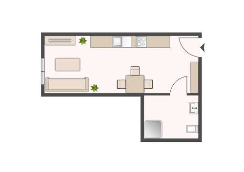 Foto - Wohnung zum Mieten in Elmenhorst 420,56 € 30.04 m²