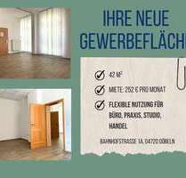 Büro in Döbeln 252,00 € 42 m² - 252,00&nbsp;EUR Kaltmiete, ca.&nbsp; 42,00&nbsp;m&sup2; in Döbeln (PLZ: 04720)