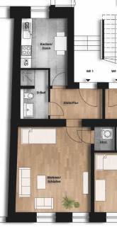 Foto - Wohnung zum Mieten in Leipzig 473,00 € 39.44 m²