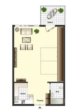 Foto - Wohnung zum Kaufen in Baiersbronn 52.000,00 € 31 m²