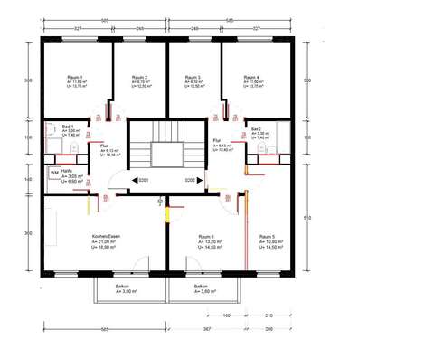 Foto - Wohnung zum Mieten in Magdeburg 783,02 € 111.86 m²