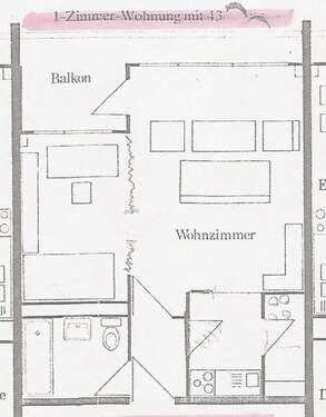 Foto - Wohnung zum Kaufen in Konstanz 179.000,00 € 43 m²