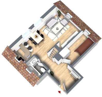 Foto - Wohnung zum Mieten in Frankenberg 199,00 € 46 m²