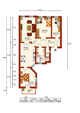 Foto - Wohnung zum Mieten in Görlitz 760,00 € 126 m²