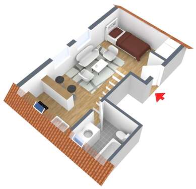 Foto - Wohnung zum Mieten in Frankenberg 199,00 € 38 m²