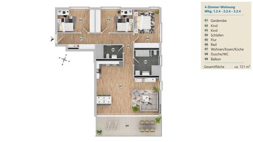 Foto - Wohnung zum Mieten in Langenargen 1.822,00 € 121 m²