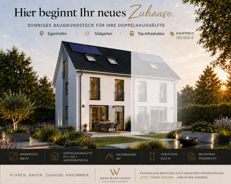 Foto - Grundstück zu verkaufen in Egenhofen 159.000,00 € 248 m²
