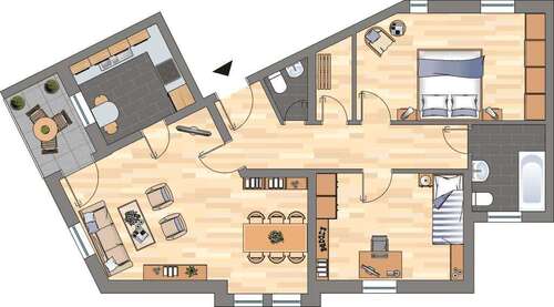 Foto - Wohnung zum Mieten in Bad Neuenahr-Ahrweiler 603,69 € 78.01 m²