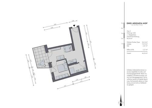 Foto - Wohnung zum Kaufen in Tuttlingen 215.700,00 € 44.94 m²