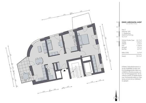 Foto - Wohnung zum Kaufen in Tuttlingen 460.800,00 € 92.17 m²