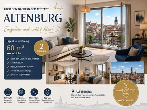 Foto - Wohnung zum Kaufen in Altenburg 69.000,00 € 60.3 m²