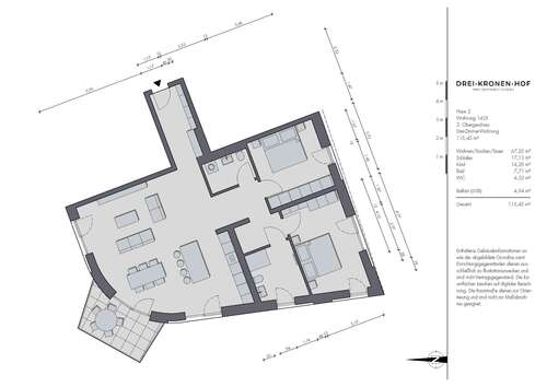 Foto - Wohnung zum Kaufen in Tuttlingen 565.700,00 € 115.45 m²