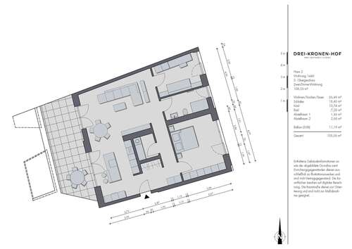 Foto - Wohnung zum Kaufen in Tuttlingen 597.100,00 € 108.56 m²