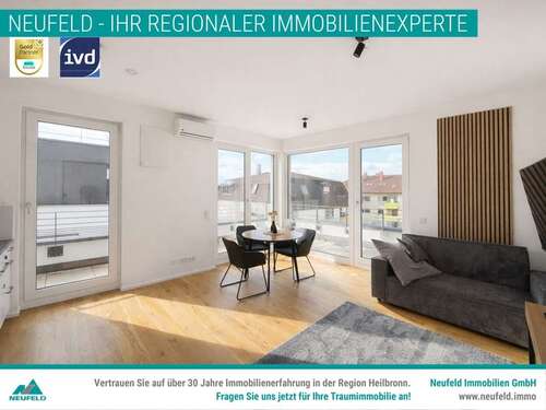 Foto - Wohnung zum Mieten in Heilbronn 1.109,00 € 59.59 m²
