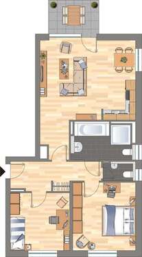 Foto - Wohnung zum Mieten in Holzwickede 530,84 € 81.92 m²