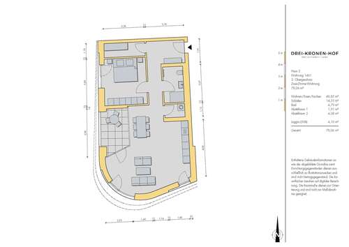 Foto - Wohnung zum Kaufen in Tuttlingen 390.300,00 € 78.06 m²