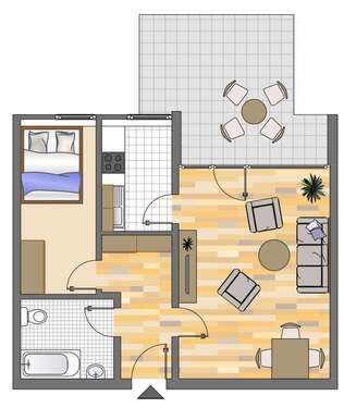 Foto - Wohnung zum Mieten in Dortmund 253,34 € 49 m²