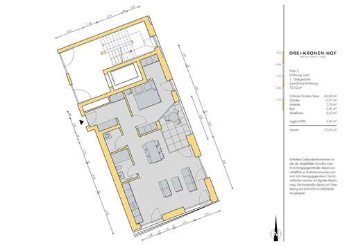Foto - Wohnung zum Kaufen in Tuttlingen 348.600,00 € 72.62 m²