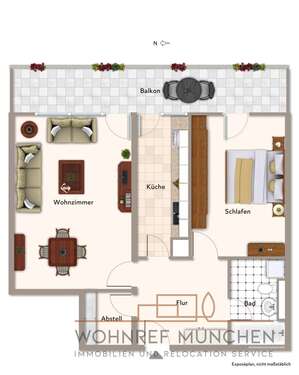 Foto - Wohnung zum Kaufen in München Solln 454.000,00 € 72 m²