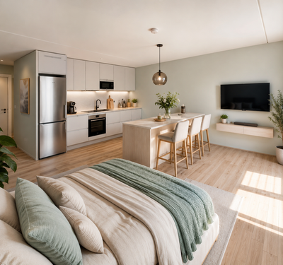 Foto - Wohnung zum Mieten in Magdeburg 430,00 € 38 m²