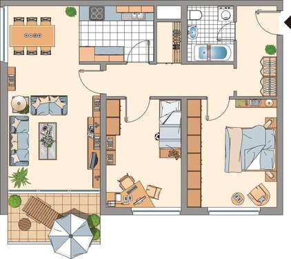 Foto - Wohnung zum Mieten in Essen 619,00 € 80 m²