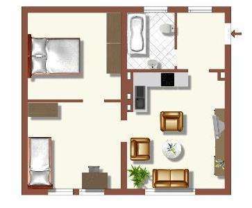 Foto - Wohnung zum Mieten in Duisburg 509,00 € 55.42 m²
