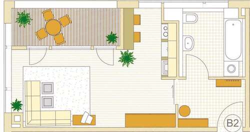 Foto - Wohnung zum Mieten in Grafing b. München 695,00 € 38.8 m²